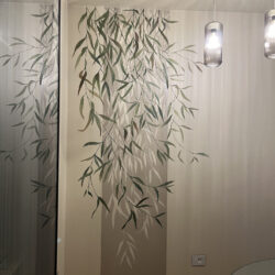 Salice e ombre, decorazione a parete