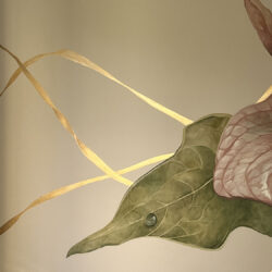 Anthurium, parete floreale