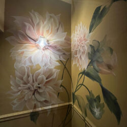 Dalia, decorazione a parete floreale