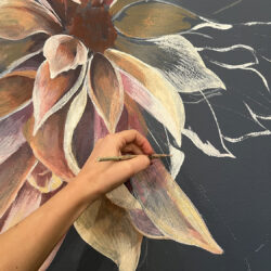 Anthurium, decorazione a parete floreale
