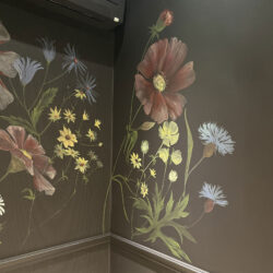 Fiori esotici e colibrì
